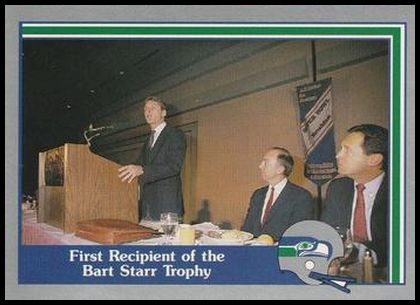 83 First Recipient of the Bart Starr Trophy